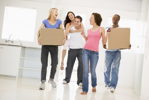 House removals planning in Brimsdown with boxes and moving checklist
