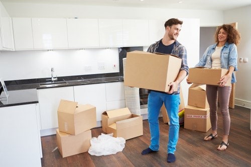 Business records being managed in document storage in Brimsdown