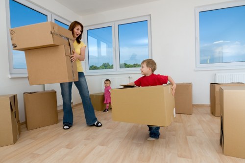 Prepared wooden and upholstered furniture stored safely