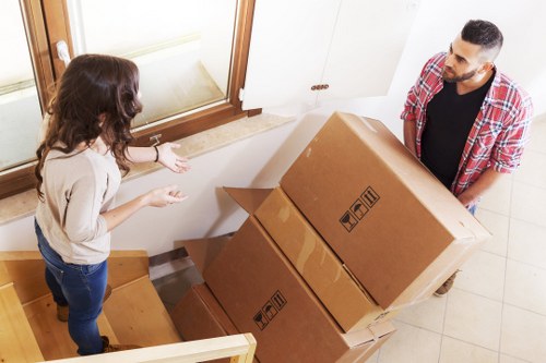 Home and business items packed for mobile storage in Brimsdown